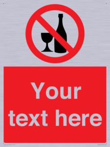 Custom prohibition no alcohol